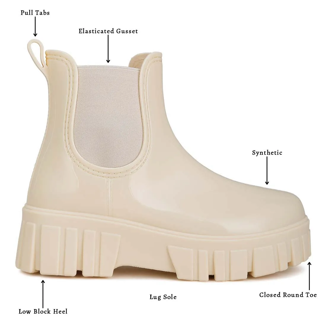 Chunky Chelsea Rain Boots