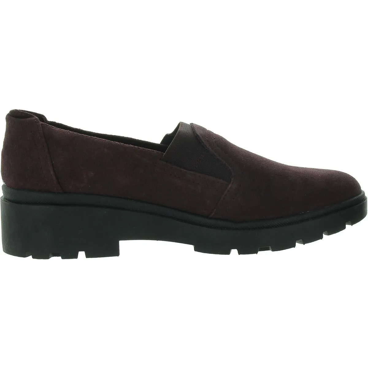 Clarks Womens Suede Slip On Loafers