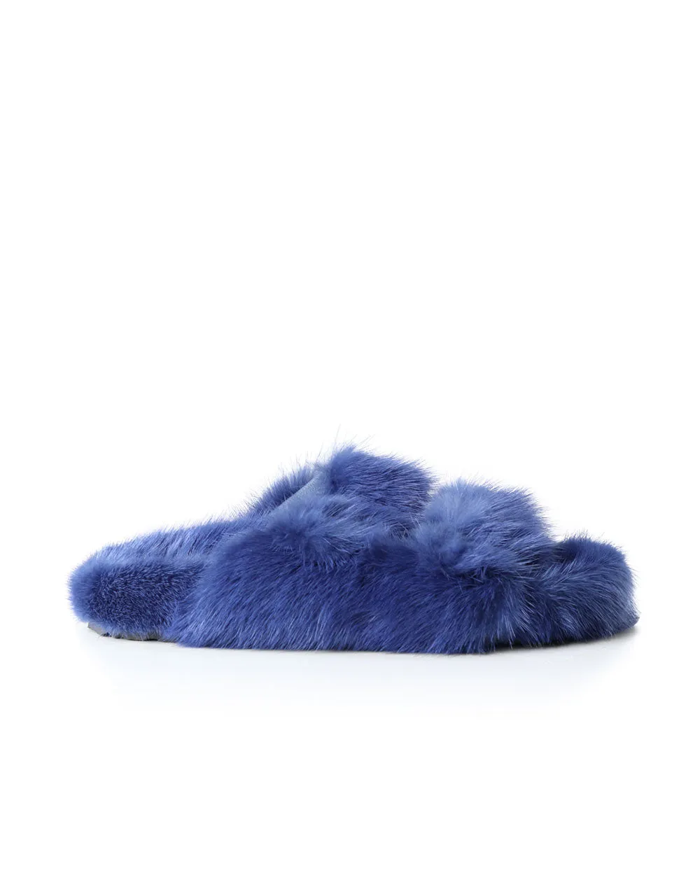 Mink Slides in Denim