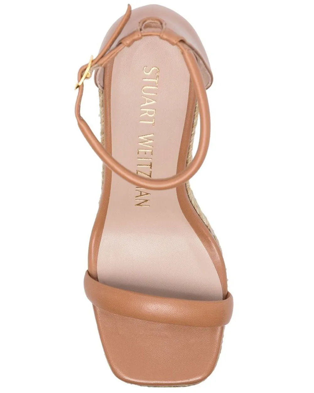 Nudist Espadrille Wedge in Tan