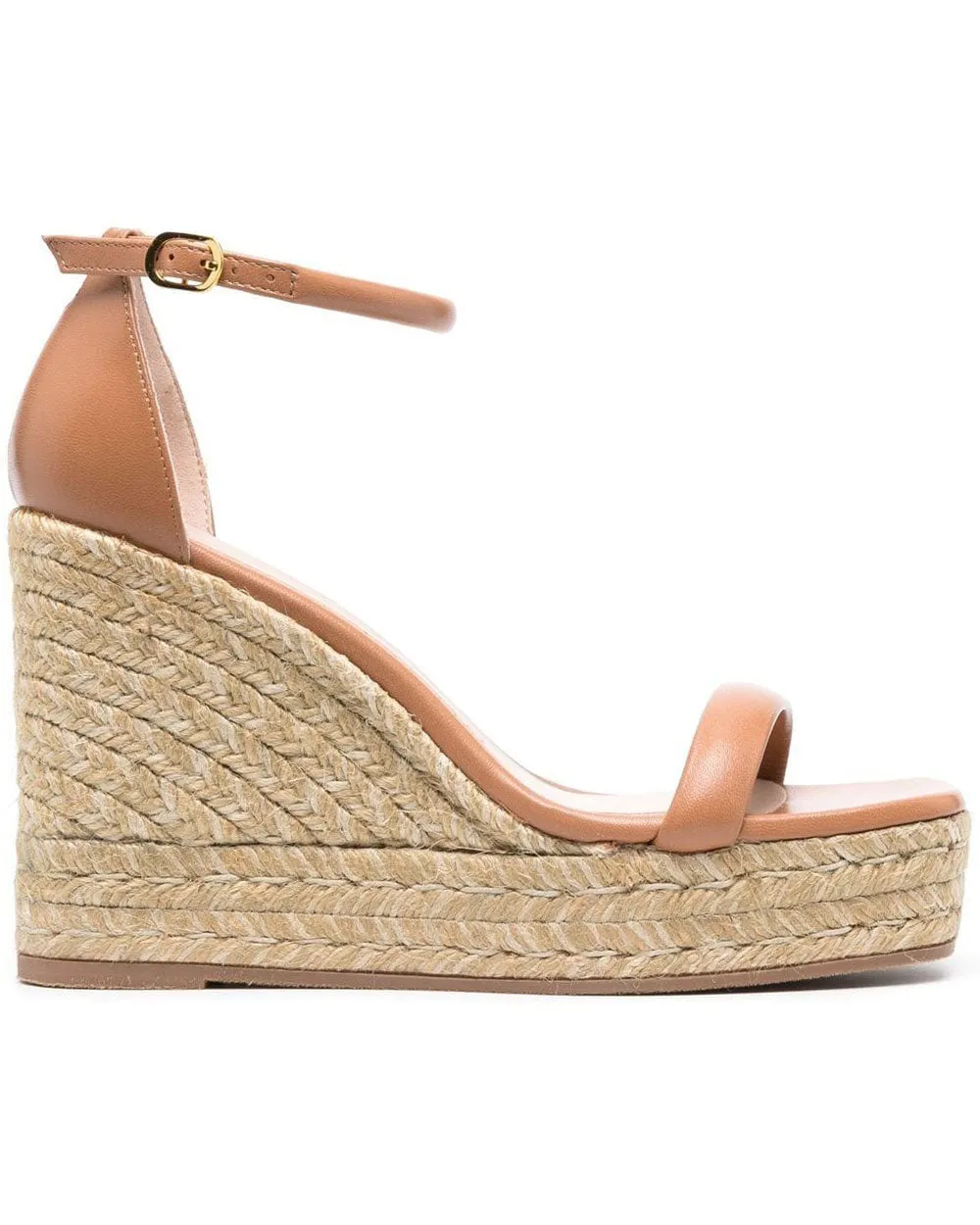 Nudist Espadrille Wedge in Tan