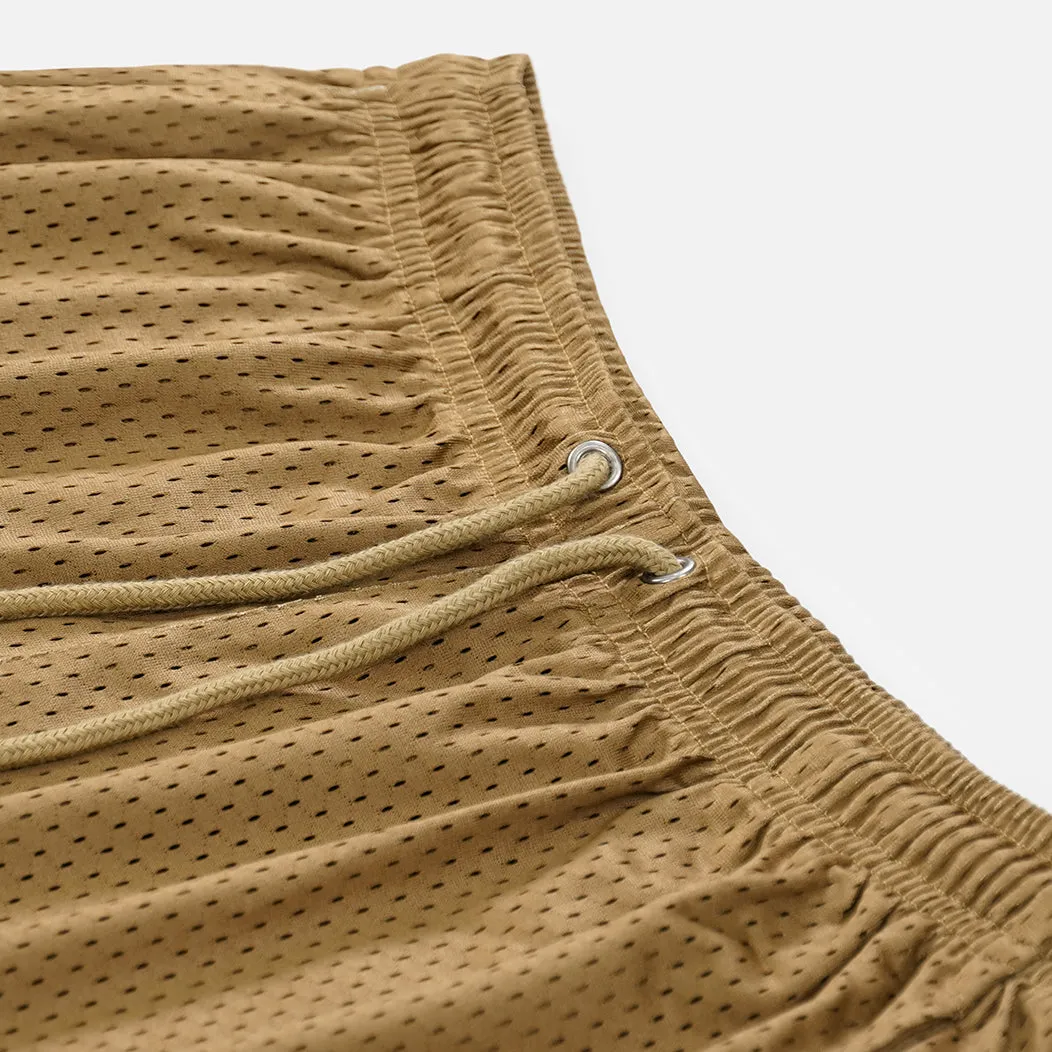 Tan Brown Shorts - 7"